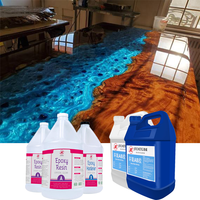 Colle et durcisseur en résine époxy, couche de pierre transparente, prix de jeu de Gallons Pour moulage de Table en bois de bateau