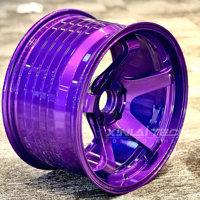 Jantes forgées monobloc XINLAI personnalisées électriques violettes à rayons ouverts et à déport profond, 18-24 pouces, 5x120 5x114.3 5x112, pour Audi