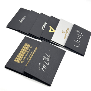 Nouvelle conception de boîte-cadeau haut de gamme imperméable avec gaufrage pour cartes de crédit et cartes professionnelles VIP, emballage en carton rigide - Product Image 2