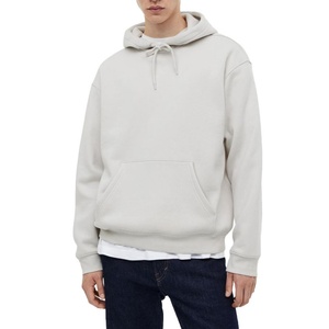 Fabrication en gros de sweats à capuche surdimensionnés pour hommes en coton et polyester de haute qualité, avec logo personnalisé brodé, coupe ample et doublure polaire épaisse - Product Image 3