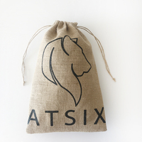Logo personnalisé 20x30cm Pochettes de ferme en toile de jute Sacs en jute et cacao en grains de café et cacao