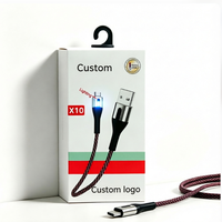Emballage personnalisé haut de gamme recyclable pour chargeurs suspendus, casques, accessoires de téléphone, câbles de données, boîtes en papier avec fenêtre, pelliculage mat