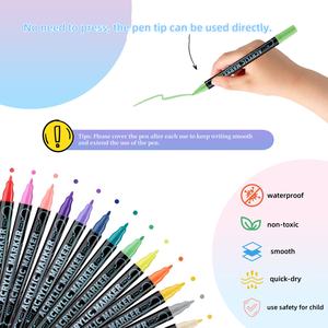 Rotuladores de doble punta, bolígrafo no tóxico de secado rápido <span class=keywords><strong>para</strong></span> niños, dibujo, dibujo, diseño Kawaii - Product Image 3