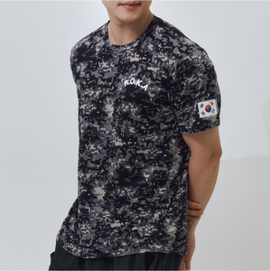 Camiseta de manga corta con camuflaje digital coreano ROKA, estilo deportivo táctico, informal, para deportes y gimnasio, para hombre - Product Image 6