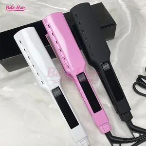 プライベートラベル付きカスタムフラットアイアンDigital Nano Flat Iron Hair Straightener、Flatirons Hair Straightener、Hot Comb