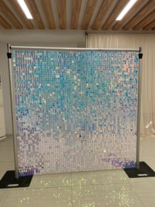 طقم أنابيب وستائر قابل للتعديل من الألومنيوم التلسكوبي لتزيين خلفيات حفلات الزفاف - Product Image 4