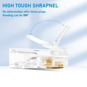 Connecteurs RJ45 8P8C traversants, prix usine, pour réseaux Ethernet Cat5, Cat5e, Cat6 – Prises RJ45 pour connexion réseau - Product Image 4