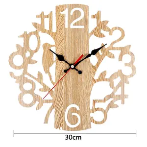 אירופאי עגול ציפור שעון קיר לסלון קישוט קיר שעון עבור בר קישוט