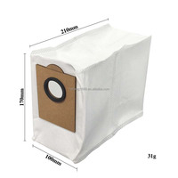 Accessoires et pièces de rechange compatibles avec Lefant M3 : filtre HEPA, brosse principale, chiffon de nettoyage, sac à poussière, brosse latérale