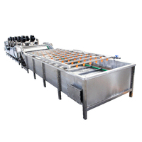 Automatische industriële groente- en fruitbellenwasmachine motor hoge precisie 304 roestvrijstalen verwerkingslijn maïsmeel