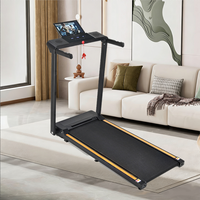 Tapis de course dynamique pour la maison avec analyse des données, pliable, silencieux, enregistrement précis, plan personnalisé, mini studio privé, salle de sport à domicile