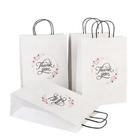 Sacs en papier kraft personnalisés, écologiques, biodégradables, de qualité alimentaire, recyclables, avec poignées à cordon, pour restaurant, bougies