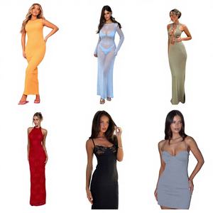 Liquidation : Robes décontractées en coton pour femmes, T-shirts, hauts, shorts – Emballage mixte, livraison aléatoire, stock bon marché, sans marque, Chine - Product Image 1