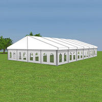 Tente de réception robuste pliable 30x50 pieds en PVC imperméable anti-UV pour mariages en plein air, salons professionnels et événements de jardin