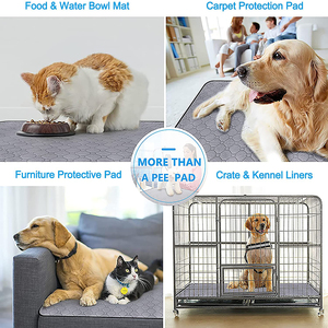 Extra Absorbant 5 Couches Matelassé Imperméable Chien Pipi Potty Pads Lavable Réutilisable Chiot M Incontinence Formation Pet Déchets Élimination - Product Image 5