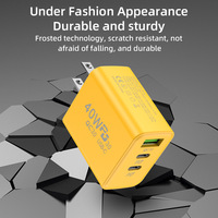 Chargeur rapide 40W 2PD Type C QC3.0 USB a 3 ports Chargeur mural Prise US/EU Adaptateur d'alimentation portable pour téléphone