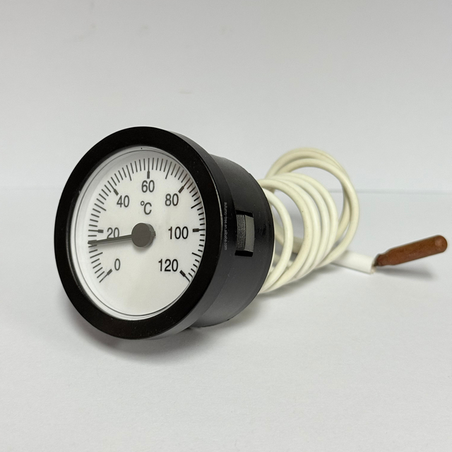 Bimetallic Capillary Thermometer Bayonet Type Stainless Steel Probe Industrial Temperature Gauge Customizable OEM Support