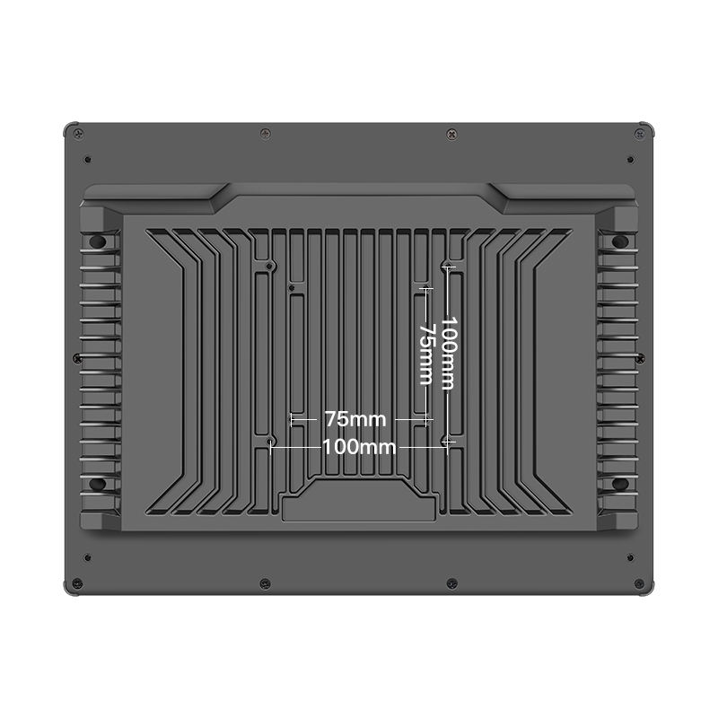 Bolinia 15" High-Brightness Industrial LCD Monitor, Aluminum Touchscreen Frame, Multi-Port, Rugged for Factory/Plant
