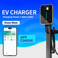 Nueva Estación de Carga Rápida CA de 22KW 32A GB/T con Control por Aplicación WIFI, Caja de Carga Chademo a Prueba de Agua IP65 para Uso Doméstico