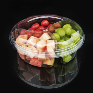 Vòng Trái Cây Tươi Hộp Thực Phẩm Lưu Trữ <span class=keywords><strong>Container</strong></span> Nhựa Trái Cây Hộp Với Ngăn - Product Image 1