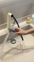 Robinet de cuisine en laiton avec douchette extractible, mitigeur eau chaude et froide, poignée unique, garantie 10 ans