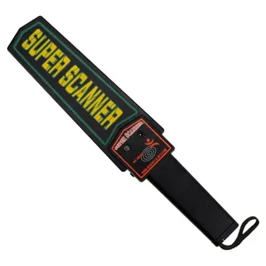 Portátil Alta S sensibilidade Hand-held Super Scanner Metal Detector Segurança Varinha Barra de Segurança com Som & Vibração Alertas