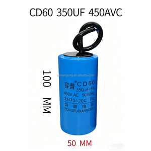Condensador CD60 350UF 450V, Condensador CBB60 CD60 <span class=keywords><strong>BM</strong></span> <span class=keywords><strong>CBB61</strong></span>, Condensador de Arranque para Motor, Condensador de Arranque para Bomba de Agua - Product Image 5