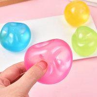 Vente en gros de balles en huile de noix de coco de haute qualité de 6,0 cm, jouet anti-stress à rebond lent pour filles et garçons