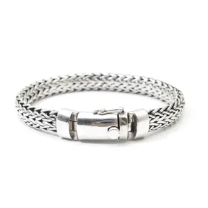 Роскошный дизайн ручной работы 925 серебряный браслет в стиле хип-хоп для мужчин