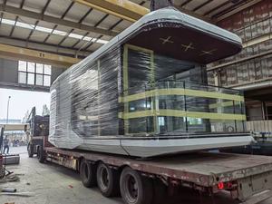 Prefab Hotel Homestay Resort portátil OEM móvil al aire libre dirigible espacio cápsula casa para parejas vacaciones cabaña estrella techo casa - Product Image 6