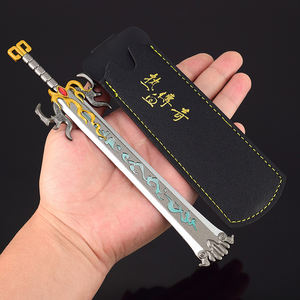 Jeux classiques coréens la légende de <span class=keywords><strong>Mir</strong></span> II KaiTian épée Mini arme 20cm 93g jouets en métal Mini lame - Product Image 6