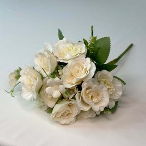 بيع بالجملة بالجملة الفاوانيا الصناعية باقة من زهور الفاوانيا باقة زهور من الحرير الصناعي الفاوانيا ديكور الزفاف - Product Image 2