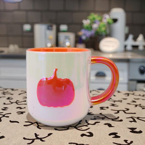 <span class=keywords><strong>Tasse</strong></span> Tiki en céramique à motif de citrouille gaufré moderne et écologique <span class=keywords><strong>Tasse</strong></span> à thé populaire pour le festival <span class=keywords><strong>Tasse</strong></span> en grès Design Halloween - Product Image 3