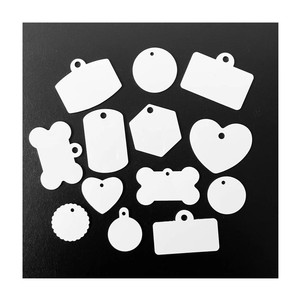 <span class=keywords><strong>Targa</strong></span> a sublimazione della tintura su entrambi i lati di vendita calda targhette per animali sublimazione targhette per patente di guida per cani da compagnia in alluminio - Product Image 1