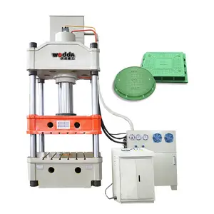 Automatic composite resin manhole cover making hydraulic press machine