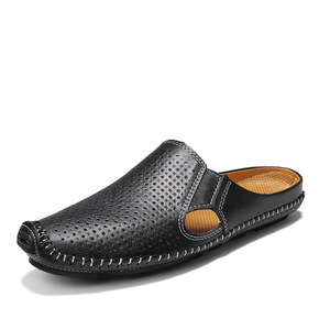 Sandalias de cuero de vaca deportivas sin talón para hombre, talla grande, para verano, con suela de goma, ideales para dropshipping 2026 - Product Image 4