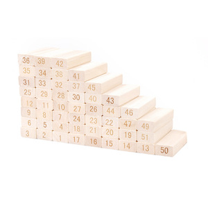 Set di 40 Blocchi Impilabili in Legno Ecologico, <span class=keywords><strong>Gioco</strong></span> Educativo a Tema Fantascientifico con Torre Musicale Numerata per Bambini e Adulti - Product Image 2