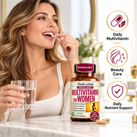 Fabricant de capsules de suppléments alimentaires multivitaminés méthylés pour femmes, marque privée OEM, vitamines, minéraux, nutrition quotidienne