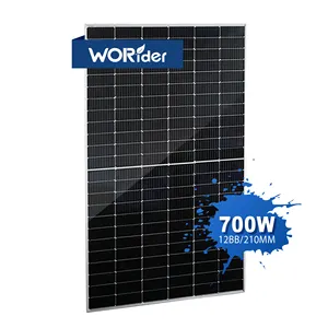 Chino 400w 450w 500w Panel Solar Pv balcón 300 Panel Solar de 800 vatios 450w 48v 12v 12v 700w comercio