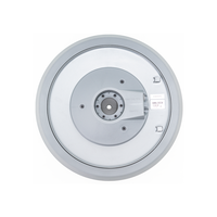 Pad de cymbale Hi-Hat gris 11 pouces, double zone de déclenchement, pour entraînement silencieux, avec base ABS douce pour la peau, compatible avec tous les modules