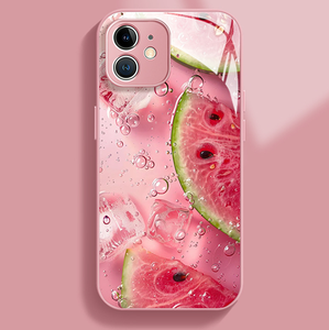 เคสฝาหลังโทรศัพท์มือถือ PC ลายแตงโมน้ำแข็งสำหรับ <span class=keywords><strong>iPhone</strong></span> 6 7 8 SE x XR XS 11 12 14 15 16 17 PRO MAX - Product Image 4