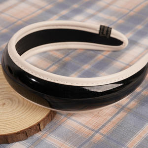 Diademas de Cuero PU de Lujo para Mujer, Color Sólido, Anchas y Brillantes, con Diseño Antideslizante - Product Image 3