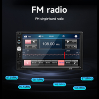 Autoradio 2 Din, récepteur stéréo, écran tactile HD 7'', WiFi intégré, Mirror Link, BT/FM, lecteur stéréo de voiture