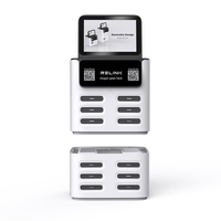 Stasiun Penyewaan Power Bank Bersama 12 Slot Smart POS NFC, Pengisian Cepat 40W, Layar LED, Mesin Vending Relink CS-S12 Pro