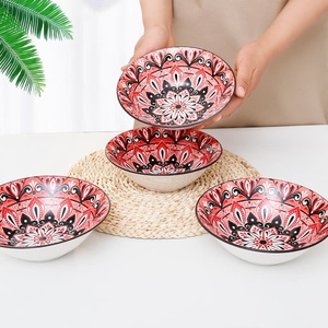 Vente <span class=keywords><strong>en</strong></span> <span class=keywords><strong>gros</strong></span> bon marché Céramique <span class=keywords><strong>Vaisselle</strong></span> Stock Saladier Colorful Ready Stocks Option pour Modèle - Product Image 5