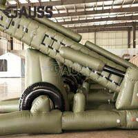 Cañón Inflable GAUSS M152 Personalizado, Modelo de Cañón de Alta Potencia para Ejercicios al Aire Libre con Bomba de Aire Eléctrica