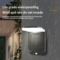 Lampe solaire murale pliable avec détecteur de mouvement PIR, faisceau de 120 degrés, moderne, pour la sécurité du jardin, extérieur