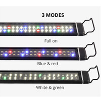 Iluminación LED para Acuario Inteligente Nano de 3 Pies Wrgb, Programable de 2.4g, 30/50/70/90/120CM, para Plantas de Coral de Arrecife, Microvegetales Marinos y Peces