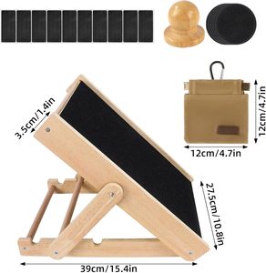 Tabla rascadora <span class=keywords><strong>de</strong></span> uñas para perros <span class=keywords><strong>de</strong></span> madera, antideslizante, con bolsa para premios, segura y <span class=keywords><strong>de</strong></span> fácil cuidado, alternativa a la cortaúñas para perros que odian que se les corten las uñas. - Product Image 2