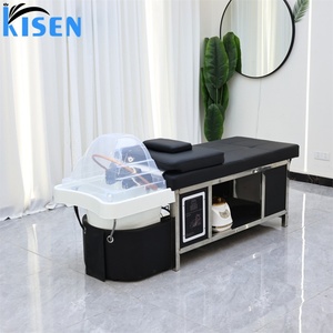 KISEN Factory Wholesale Luxury Salon Equipment Japanese Head Spa Massage <b>Bed</b> Beauty Salon Hair Washing Head Spa Shampoo <b>Bed</b> - Product Image 3